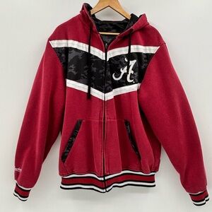 Men’s Alabama Crimson Tide Full Zip Hoodie Jacket Franchise Club Red Roll Tide L